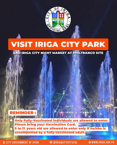 iriga city park|Iriga City Tourism Office .